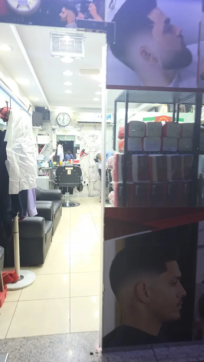 Mirror and shelves inside the salon